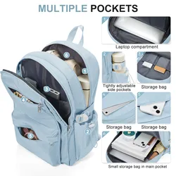 Large Capacity Waterproof University School Bags for Girls Nylon Laptop Bag Casual Schoolbag Women Daily School Backpacks Travel