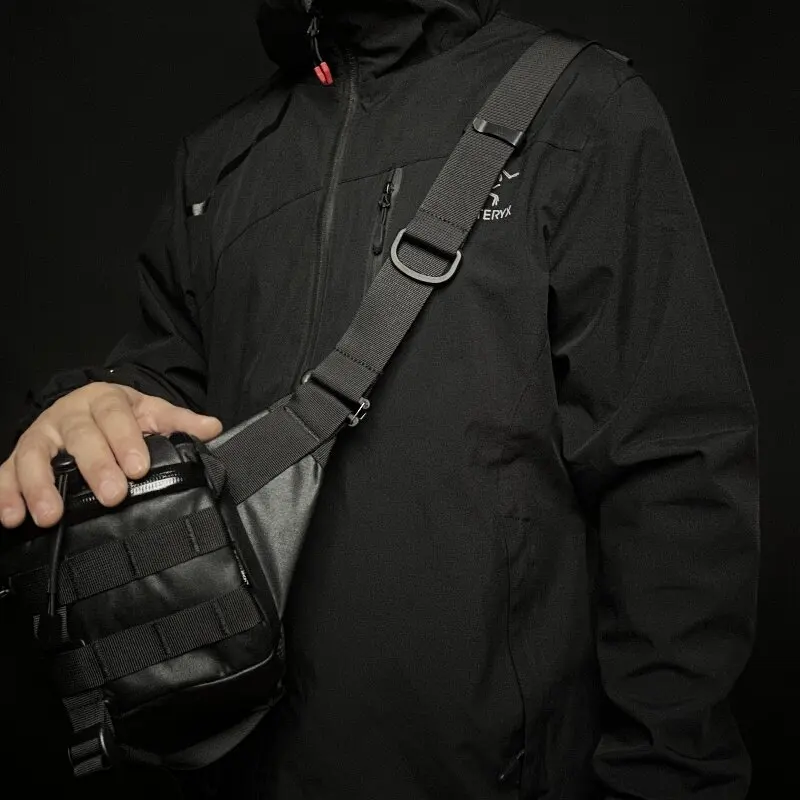 Tactical Quick-release Sliding Shoulder Strap Multifunctional Magnetic Buckle DIY Quick Adjustment Gravity-release Bag Strap