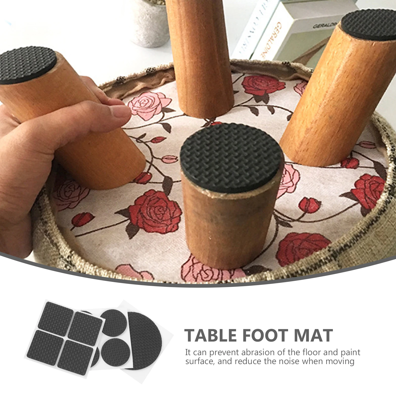 

45Pcs Table Feet Mat Thickened Eva Anti-Slip Furniture Leg Pads Floor Protection Chair Foot Cover Household Use