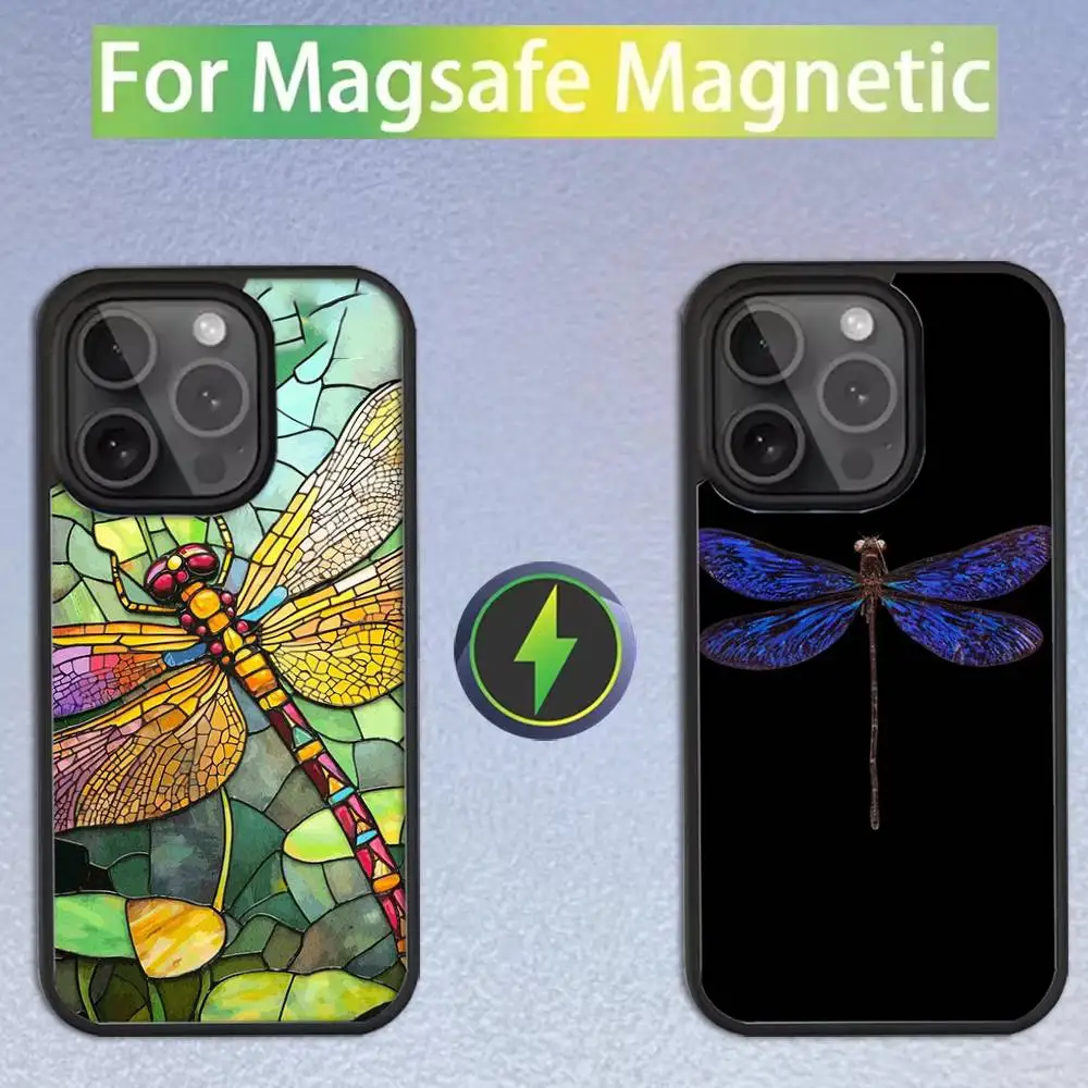 

Animal D-Dragonfly-ys Phone Case For iPhone 16,15,14,13,12,11,Pro,Max,Plus,Mini,SE Magsafe Magnetic Wireless Charging