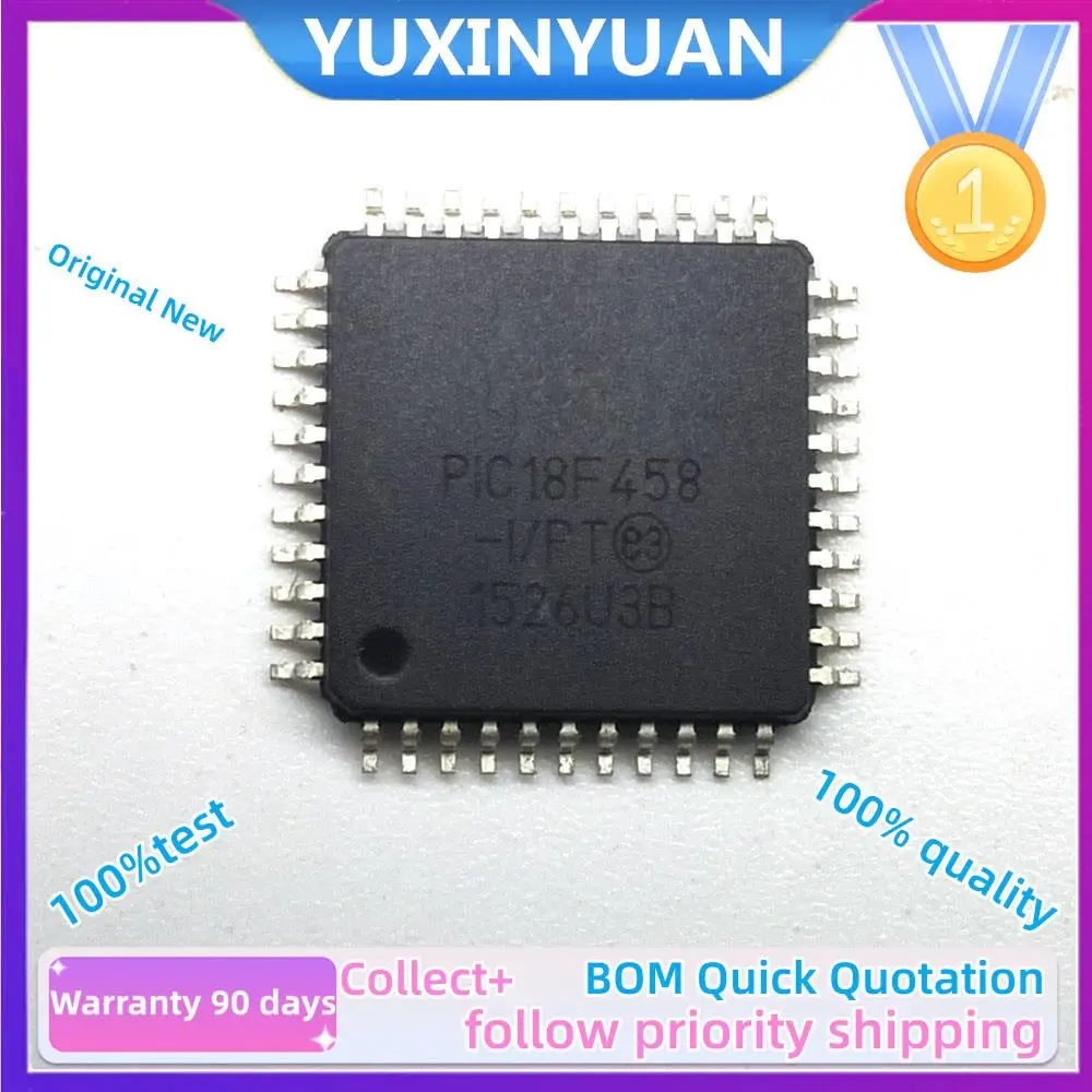 1PCS New chip The original manufacturer PIC18F458-IPT  PIC18F442 PIC18F448  PIC18F452  TQFP44  Can be purchased directly