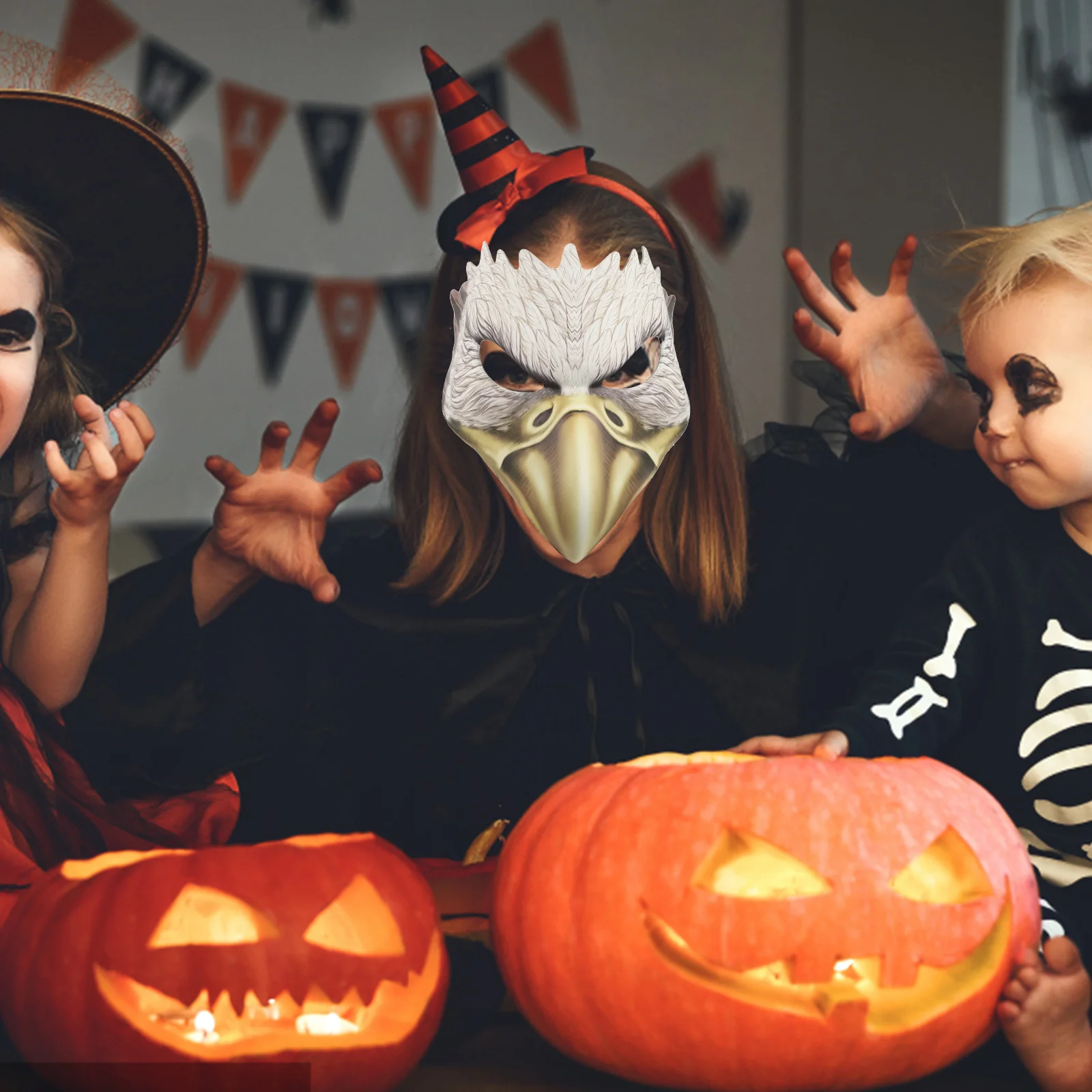 Masque Réaliste Masade Tim Halloween, Costume d'Extérieur, Carnaval d'Aigle, à la Mode, pour Adulte