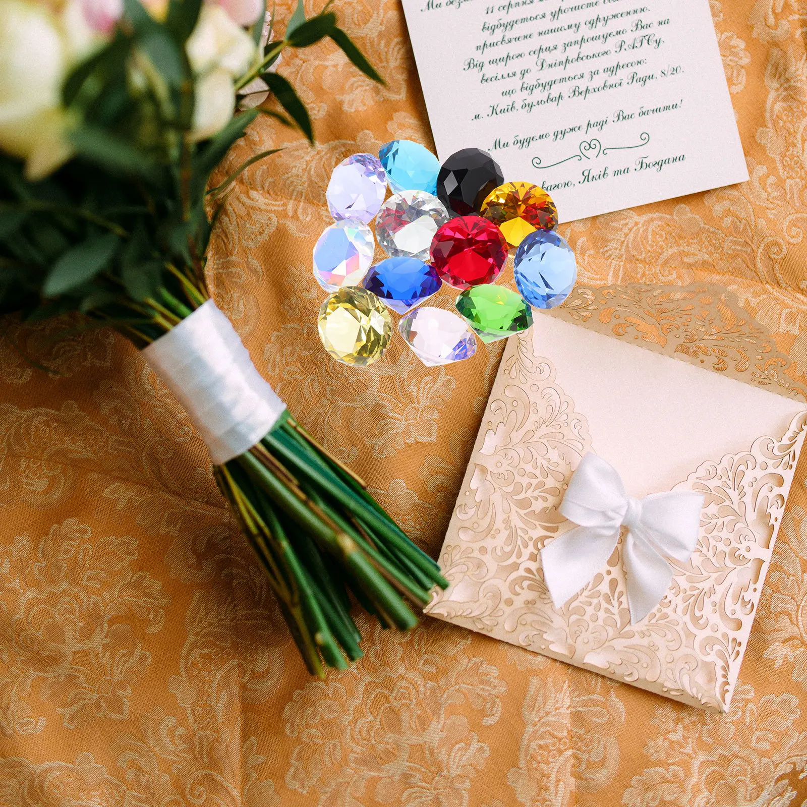 

12Pcs Crystal Glass Diamonds Jewels Fake Diamonds Decor Vase Filler Wedding Centerpieces Home Tabletop Treasure Gems Decorations