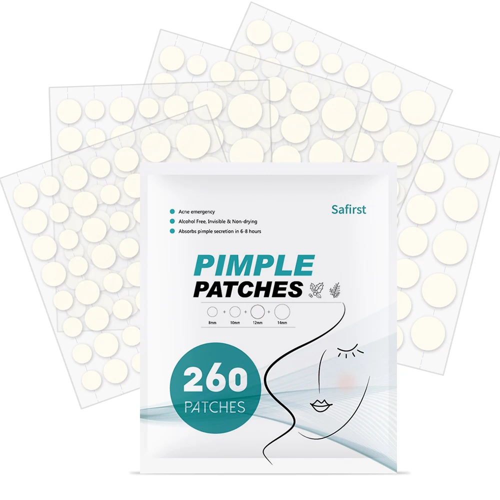 

260 Pcs Pimple Patch Face Care Patches For Acne Sprocket Patches Hydrocolloid Zit Patch Beauty Products