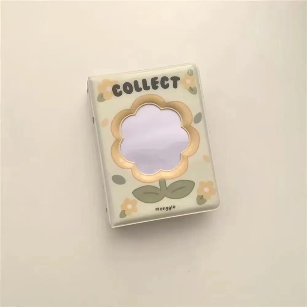 

2Pcs Double-sided Hollow Flower Photo Album Cartoon Replaceable Pictures Storage Album Cute Name Card Holder School Stationery