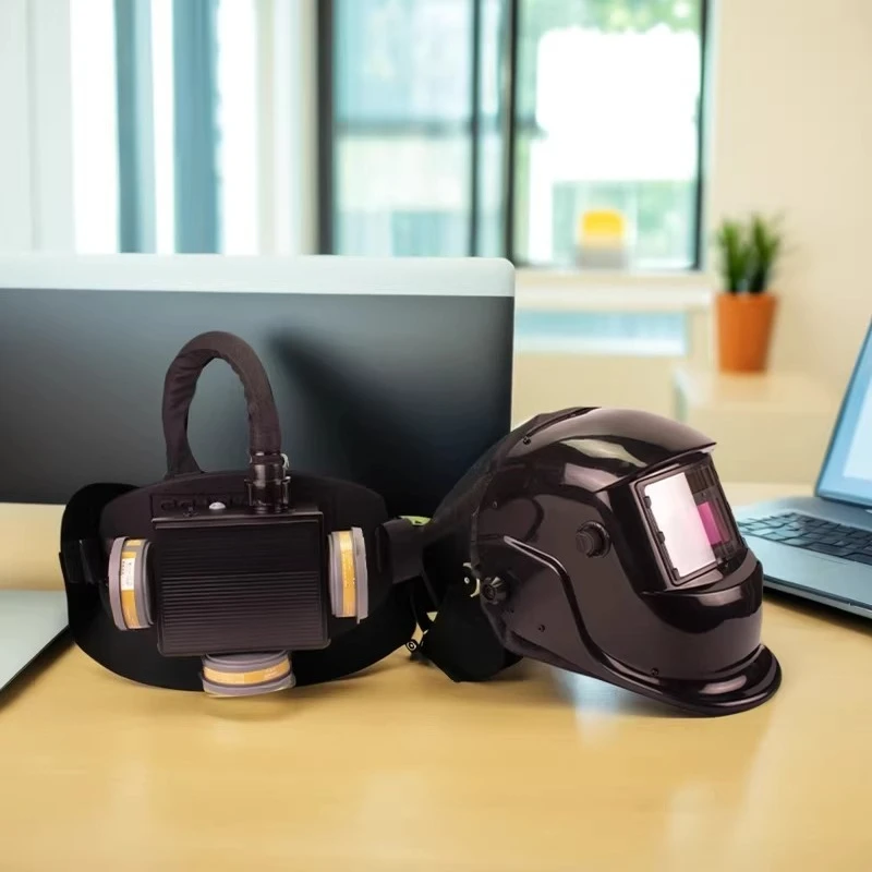 Electric Air Supply Respirator Electric Welding Protective Mask Automatic Variable Light Argon Arc Welding Cap
