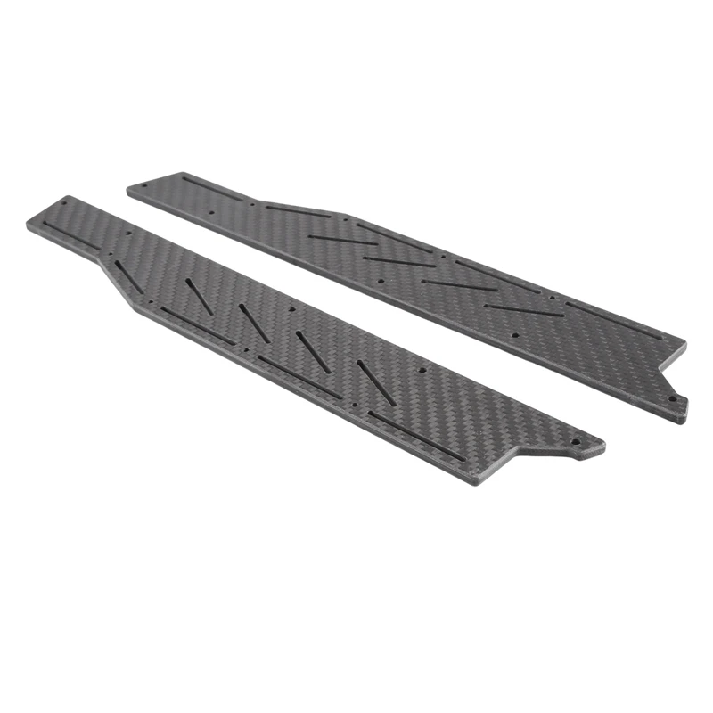 Carbon Fiber RC Car Side Plate Guard Foot Pedal Side Skirt Set For ARRMA F1 LIMITLESS 1/7 Accessories Parts