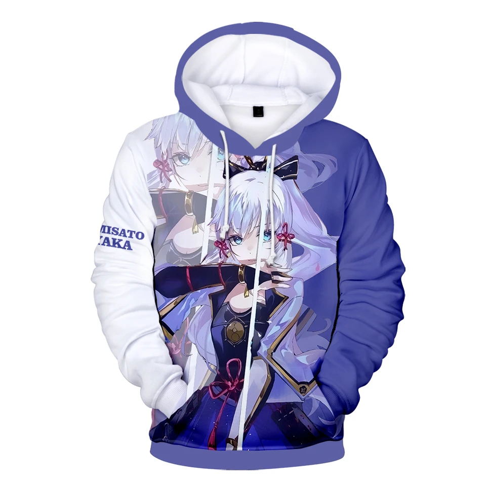 Classic Genshin Impact Kamisato Ayaka 3D Print Hoodies Sweatshirts Men/Women Long Sleeve Sweatshirt Adult/Child Casual Pullovers