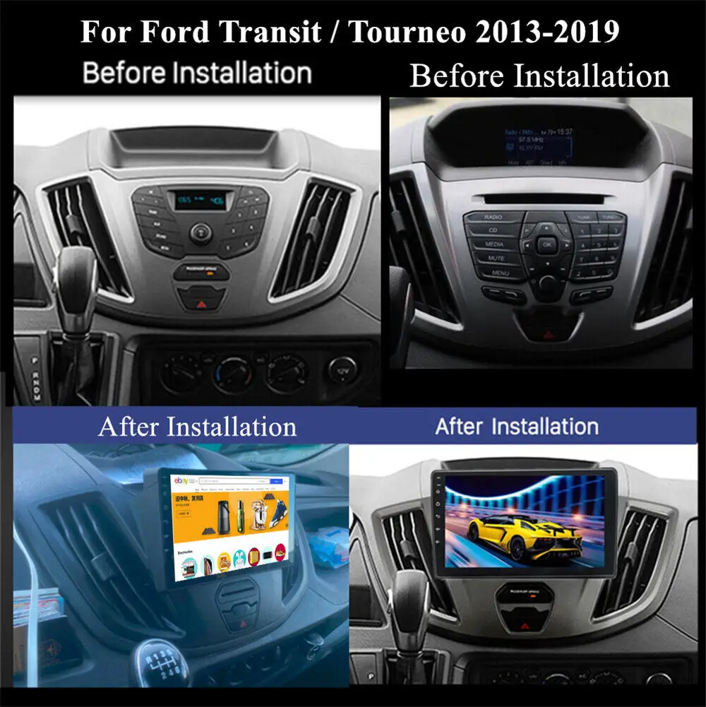 Android 13 For Ford Transit Tourneo Custom 2013 - 2021 Multimedia Car Lettore Navigation Radio DVD No 2 Din GPS Player Screen