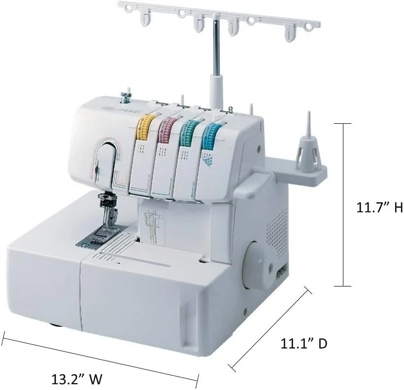 Coverstitch Serger، 2340CV، إطار معدني قوي، 1,100 غرزة في الدقيقة، مصيدة تقليم، أقدام ضغط متضمنة