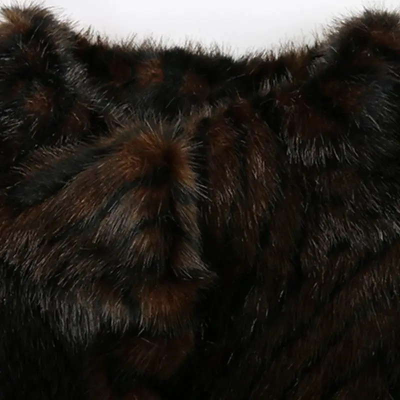 Women imitation mink coat extended stand-up collar fashion temperament high-grade young gradient fur imitation coat mink coat