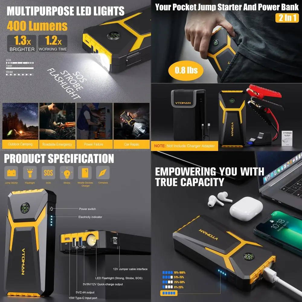 V6 Pro Jump Starter…