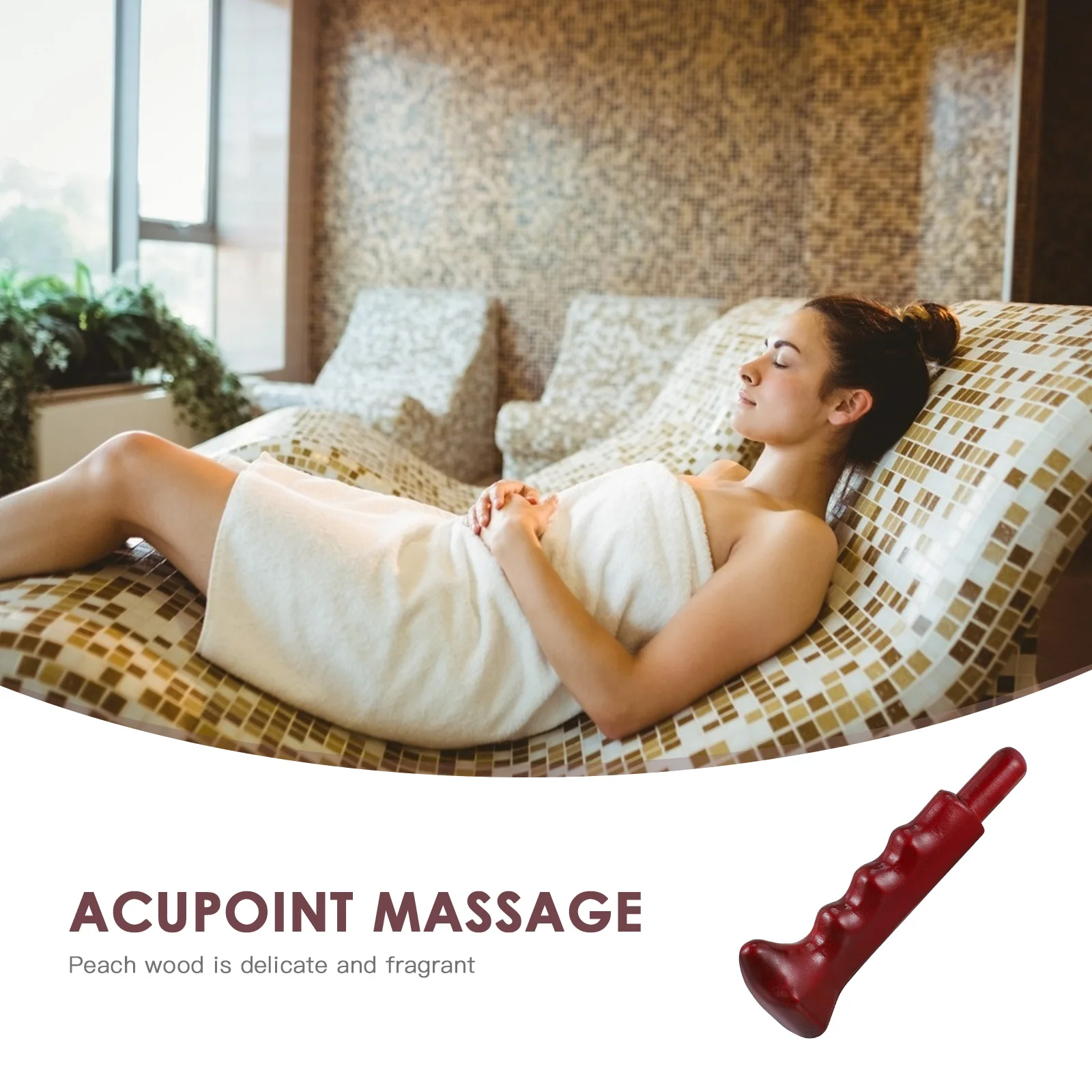 

Wooden Cervical Vertebra Massaging Stick High Quality Scraping Tool Body Meridian Massage Relaxation Massaging Stick