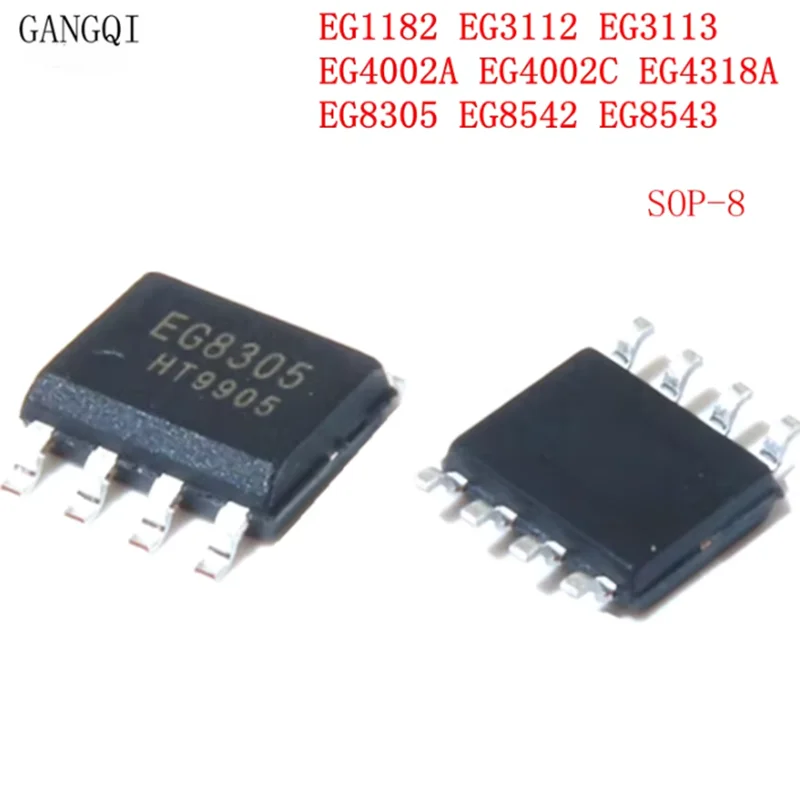 10PCS EG1182 EG3112 EG3113  EG4002A EG4002C EG4318A  EG8305 EG8542 EG8543 SOP-8 SMD New IC In Stock