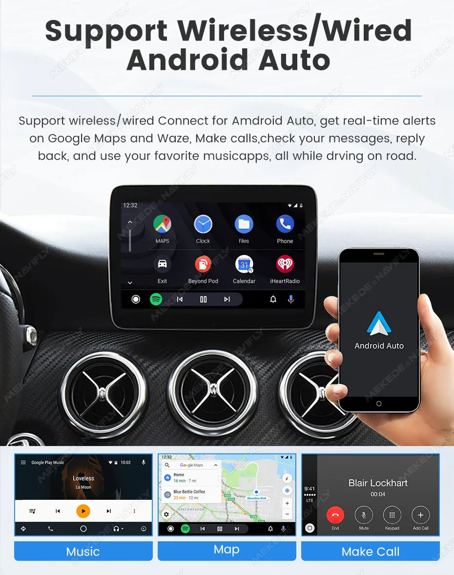 MEKEDE Wireless CarPlay Android Auto Decoder für Mercedes Benz NTG4.0 NTG4.5 NTG5.0 Auto Smart Video Box unterstützt Youtube Netflix – Detail 9