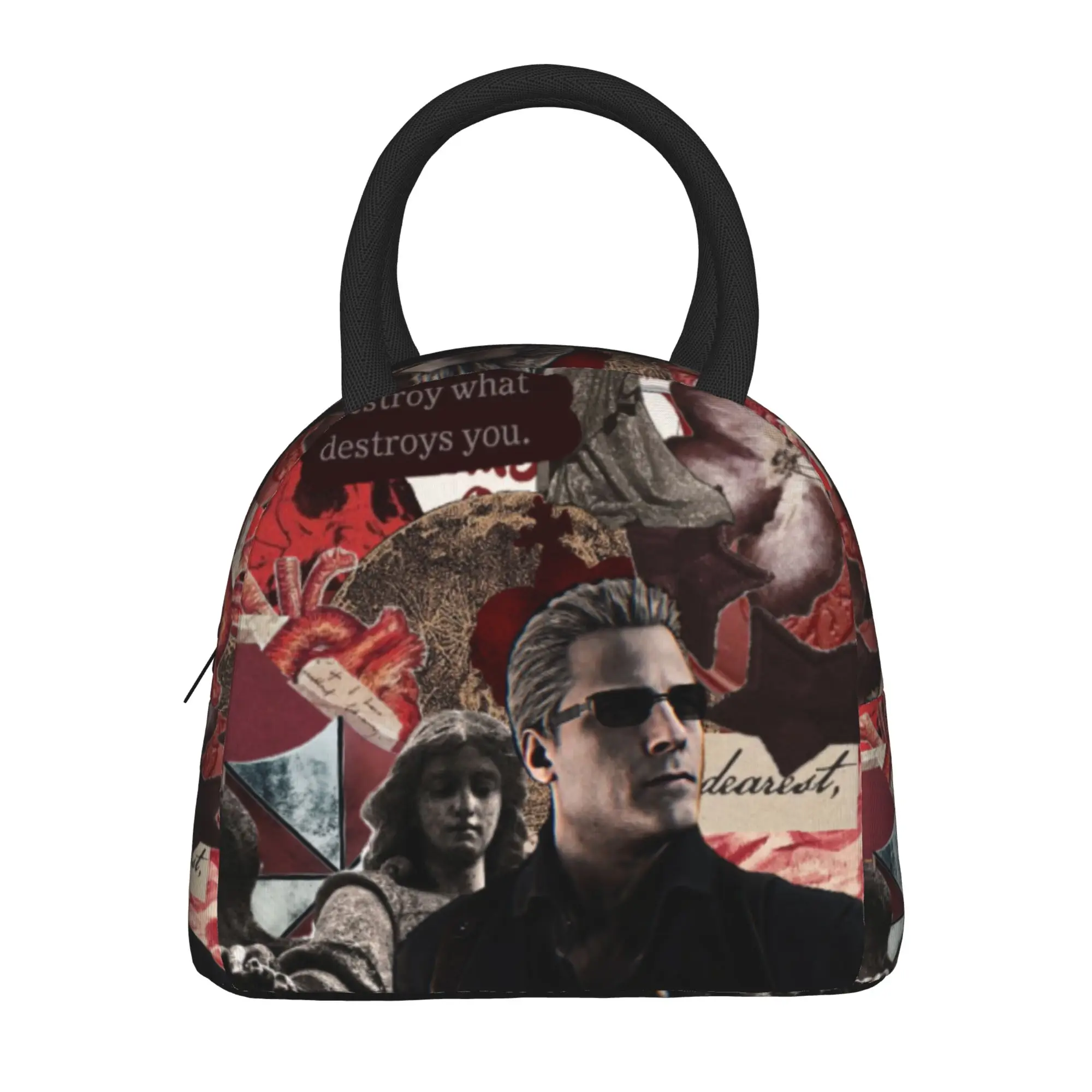 Albert Wesker Residented Evils Accessories Insulated Lunch Bag For Office  Food Container Portable Thermal Cooler Lunch Box