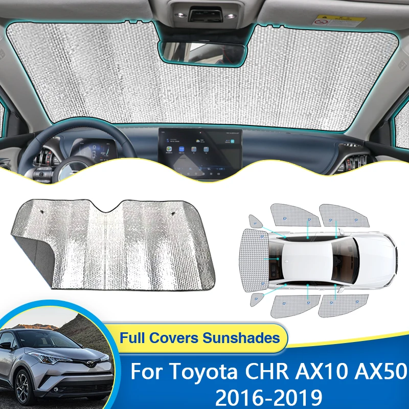 

Window Visor For Toyota CHR C-HR AX10 AX50 2016 2017 2018 2019 Sun Protection Windshields Cover Curtains Sunshades Accessories