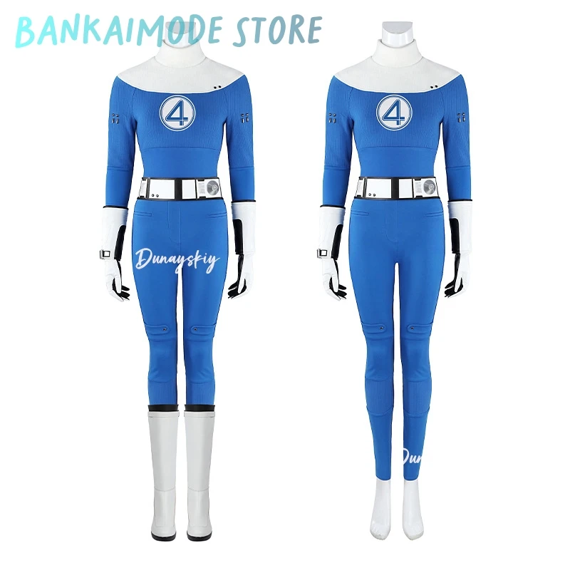 Movie Fantastic Role-playing Four Reed Richards Cosplay Costume Blue Unisex Outfit Jumpsuit Anime Party Cosplay Zentai Suit 3xl