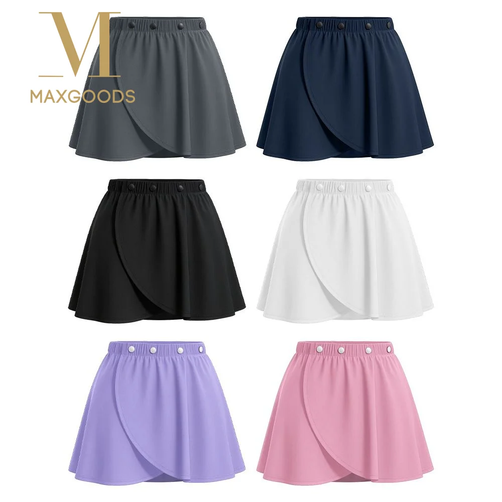 

Прочные балетные юбки с высокой талией, асимметричным подолом, дышащие, с боковым разрезом, для танцев, йоги, бега