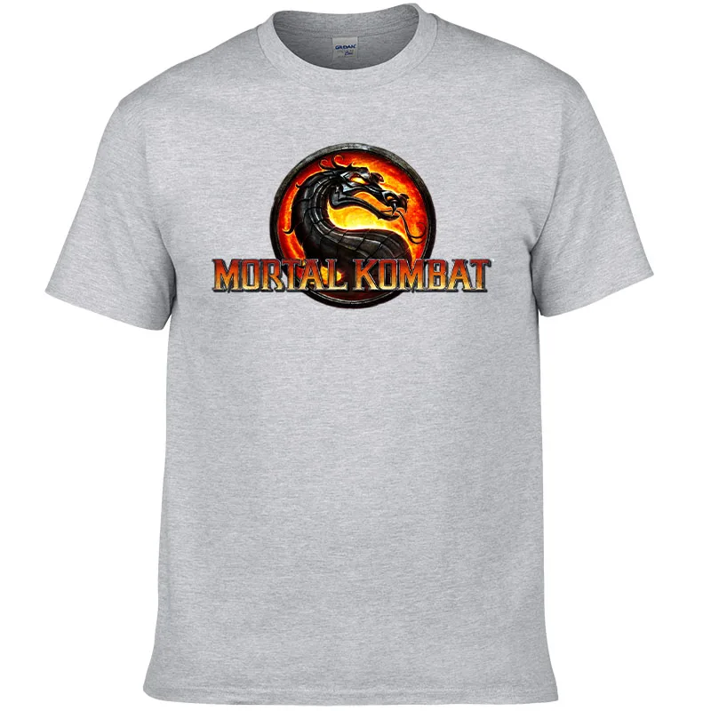 2024 New Summer Game Mortal Kombat T Shirt Men Cotton Short Sleeve Printed T-Shirt Fashion Casual Tops Cool Tees F187