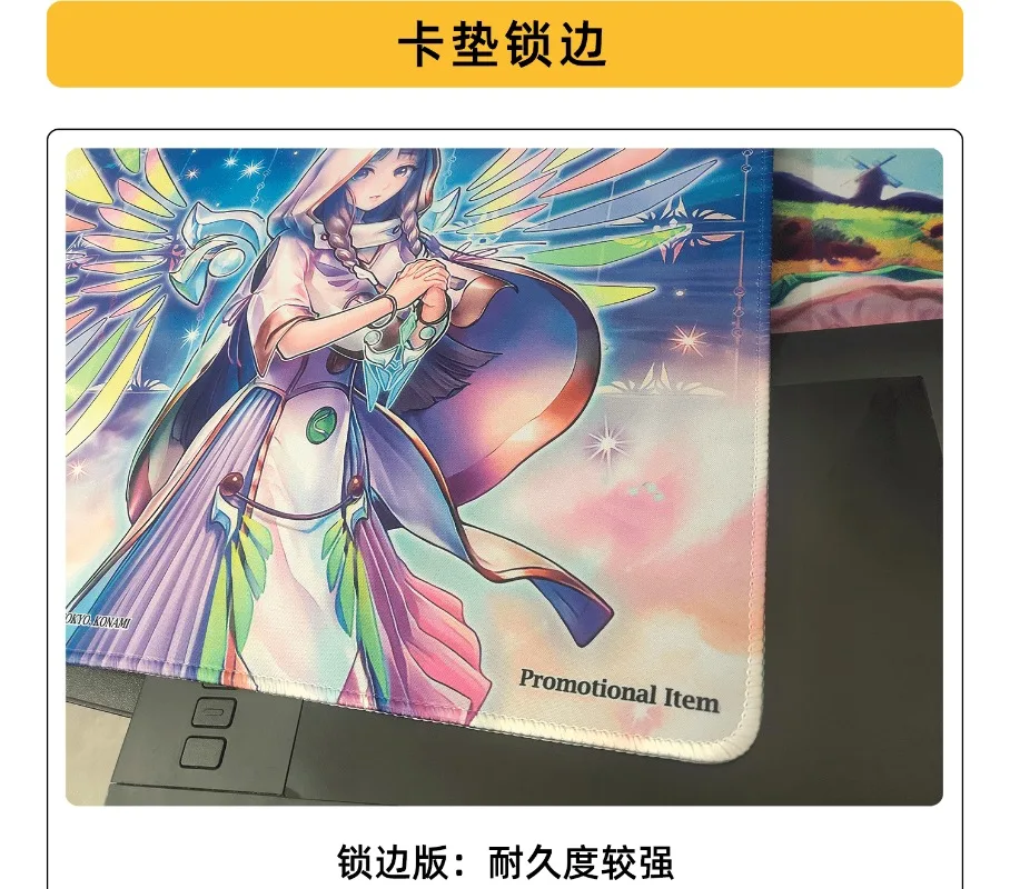 Yu-Gi-Oh! Fai da te Elvennotes Homecoming Parallelism Trading Card Tappetino da gioco Singolo bordo cucito Tappetino da gioco in gomma Tappetino per mouse Giocattoli