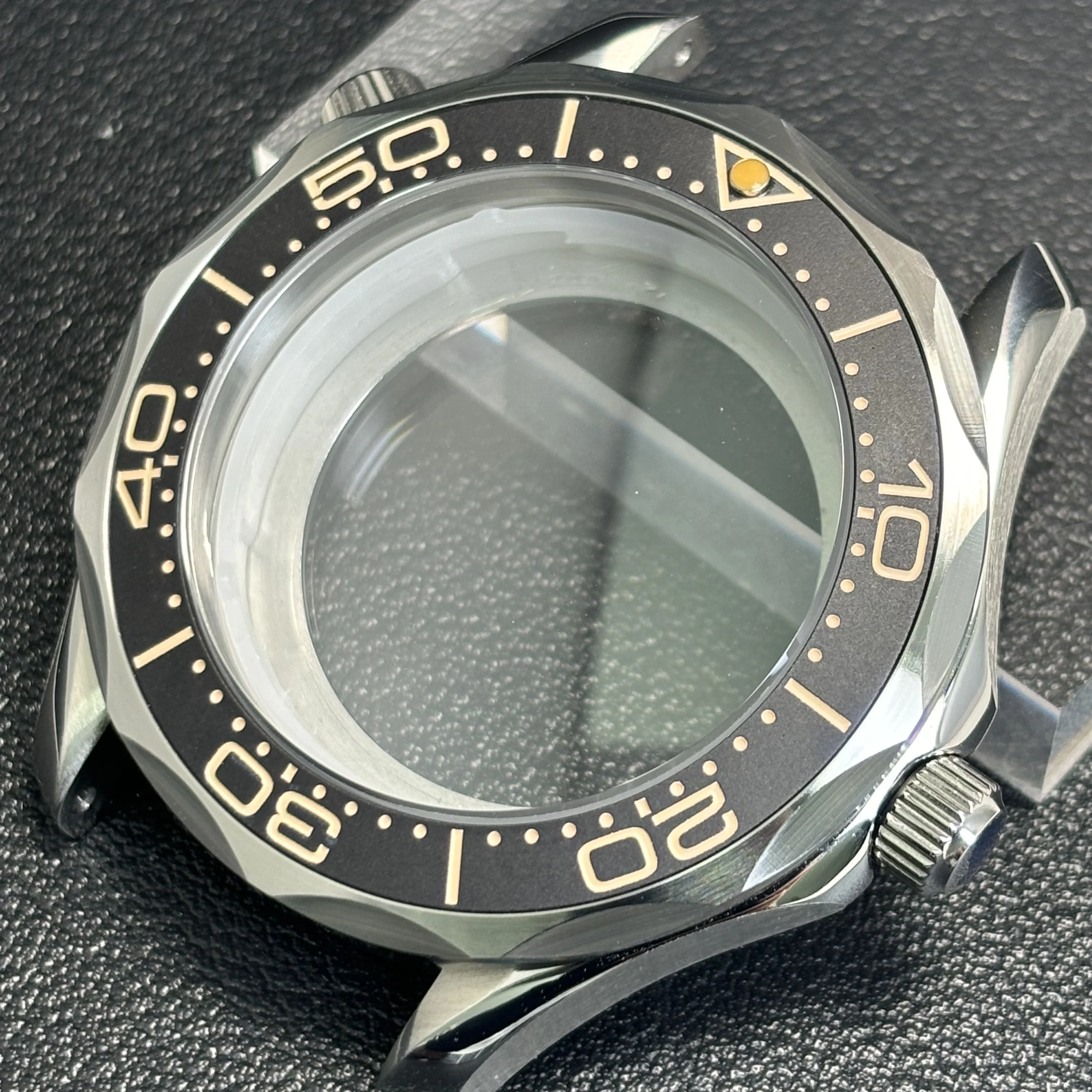 42mm Case Seamaster 300 High Quality NH35 Case Bezel for NH35 Automatic Movement Waterproof Watch Case Fit NH35 NH36 image 3