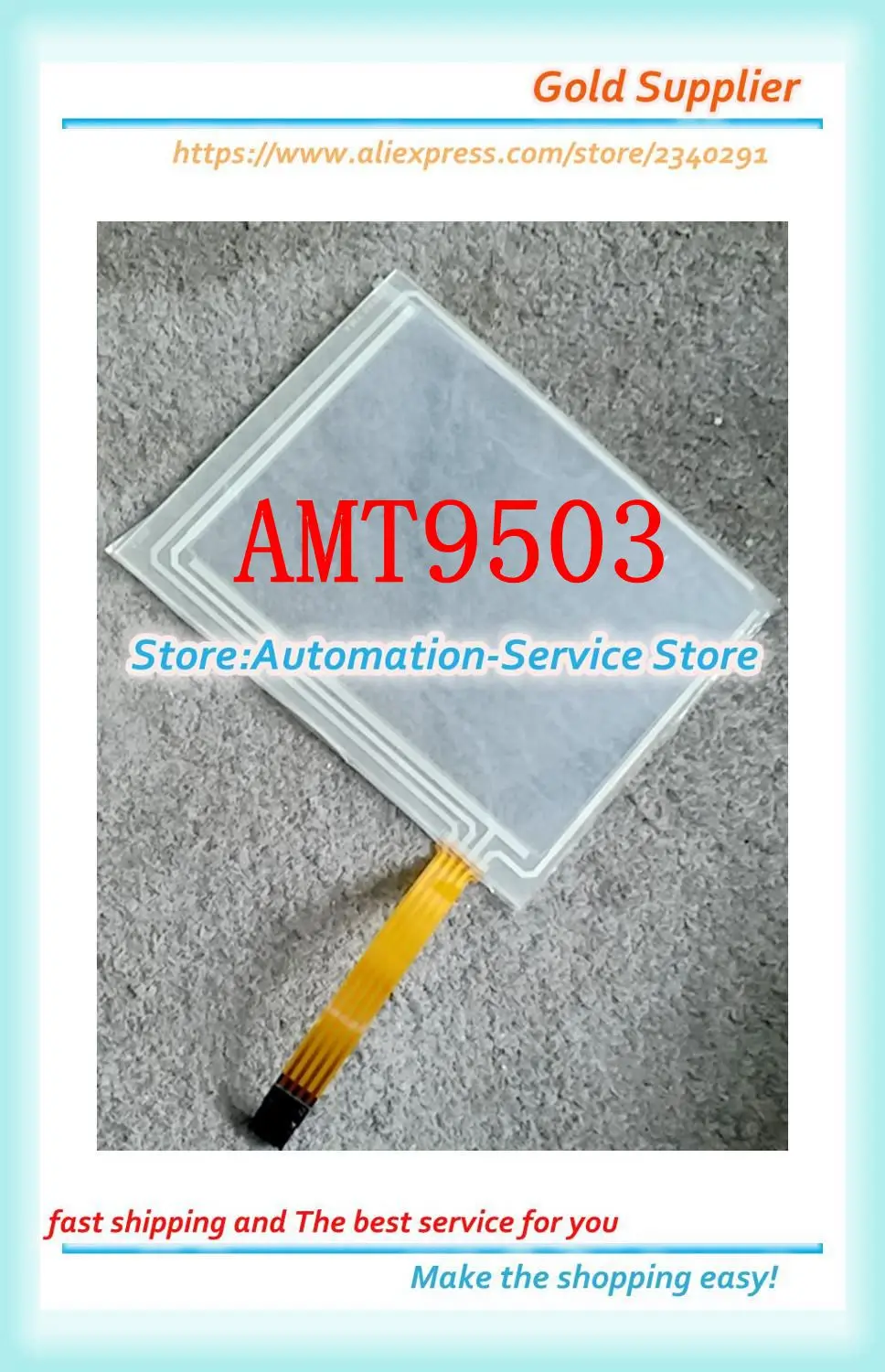 ガラスタッチスクリーンパネル,AMT-4-Wire amt9503 AMT-9503に使用,新品