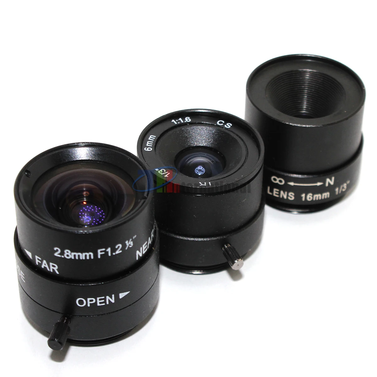 2.8mm 6mm 16mm CS Objectif CCTV Objectif F1.2-F1.6 1/3 "Partners Iris MegapFête el HD IR Infrarouge CS Mount Pour Caméras CCD