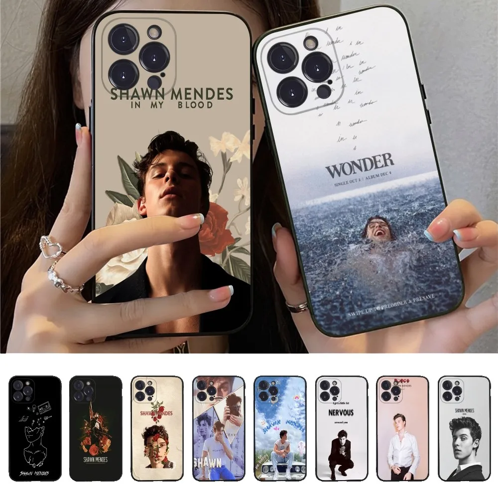 Singer S-Shawn M-Mendes Phone Case Silicone Soft for iphone 16 15 14 13 12 11 Pro Mini XS MAX Plus X Cover