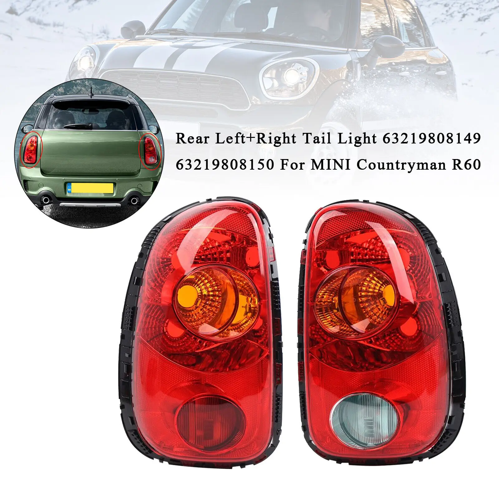 Rear Left+Right Tail Light 63219808149/150 For MINI Countryman R60 #1