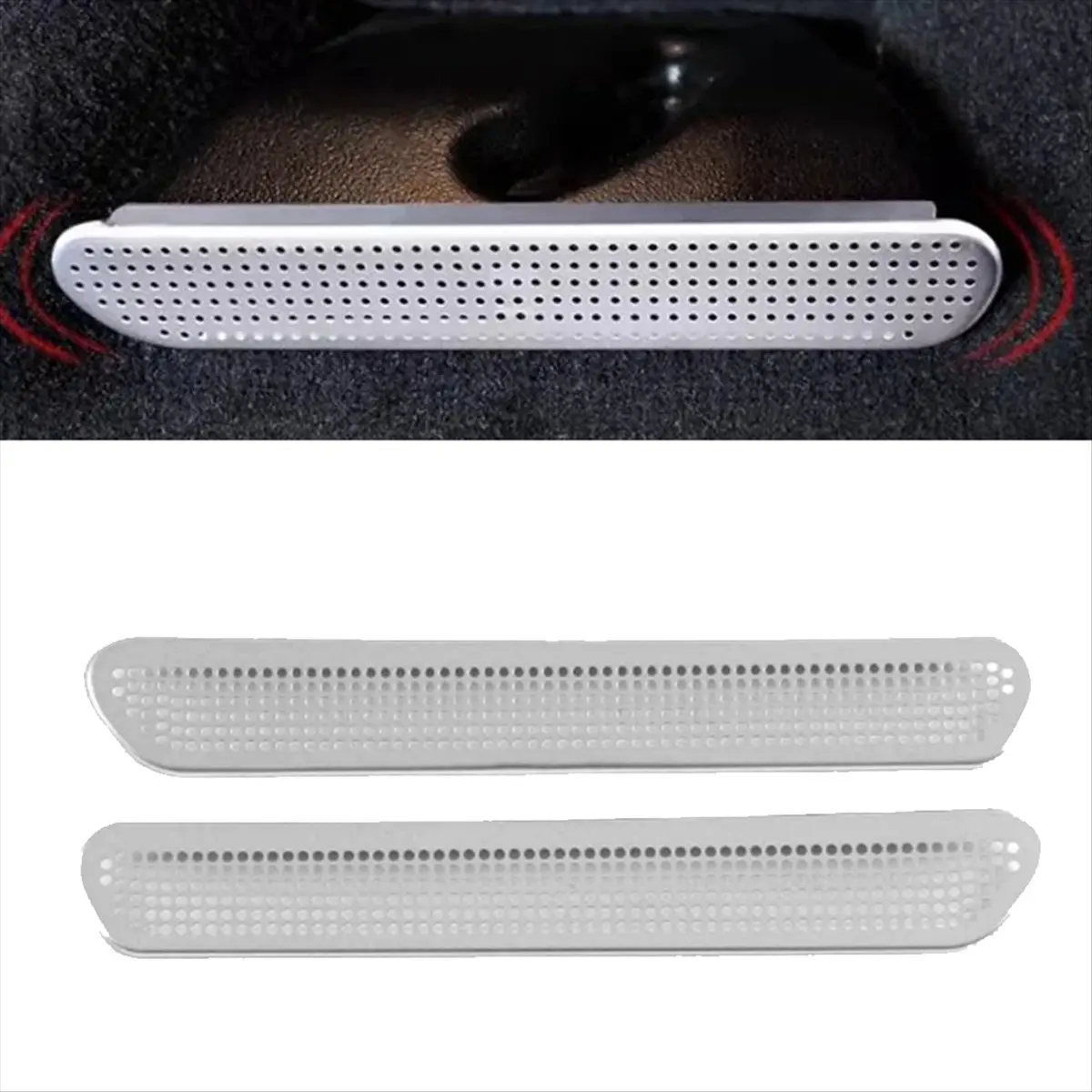 NCSMT Car Seat Bottom Air Conditioner Duct Outlet Cover AC Vent Anti-Blocking Protector Cover for BMW X3 X4 2018-2023 ,B