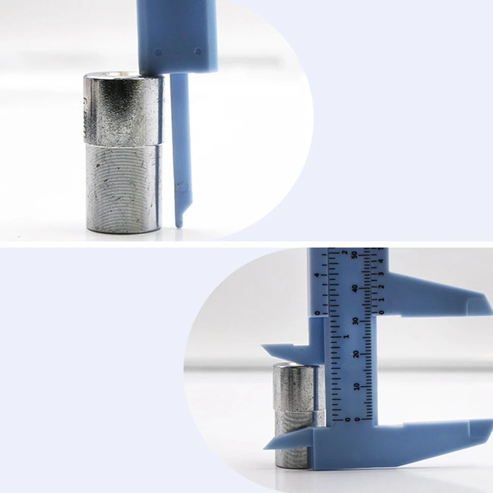 0–150 mm Doppelmaßstab, Kunststoff-Messschieber, Mikrometer, Messlineal, Innendurchmesser, Tiefenmesser – Detail 10
