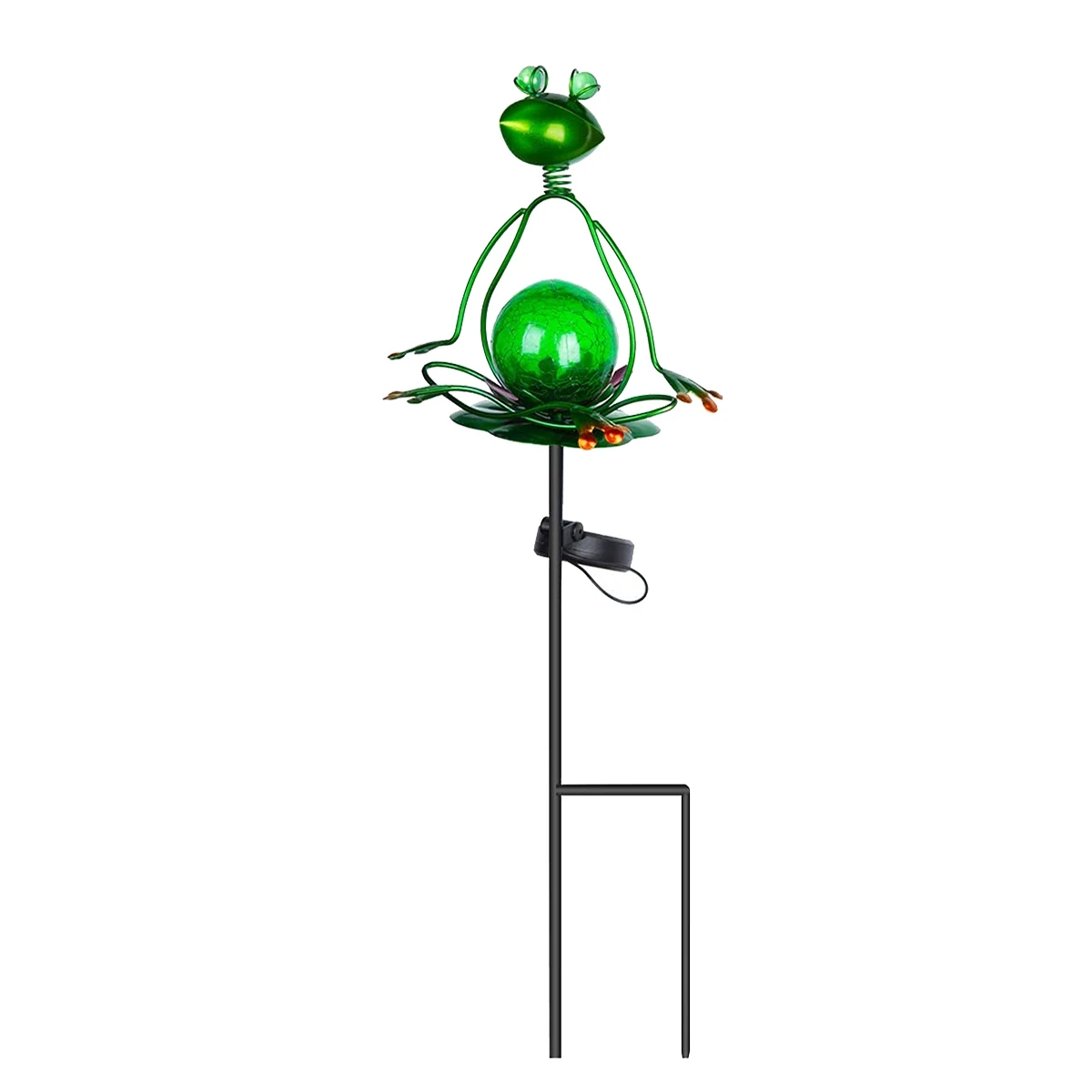 Frog Solar Lights,Solar Lights Outdoor Waterproof Garden Metal Stake Solar Lights for Patio Lawn Pathway Courtyard