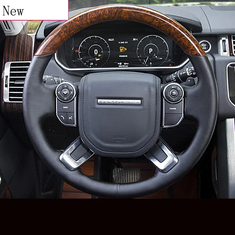 

Suitable for Land Rover Discovery Sport Range Rover Evoque Hand-stitched Leather Carbon Fiber Car Steering Wheel Cover Set