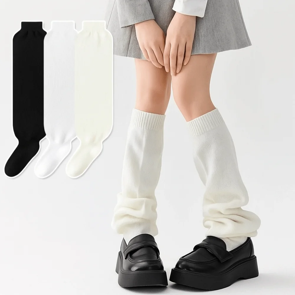 

Ultra Fine High-end Women's Cuff Socks Creamy Stacked Socks Lightweight Warm Elegant Roll Top for Ladies