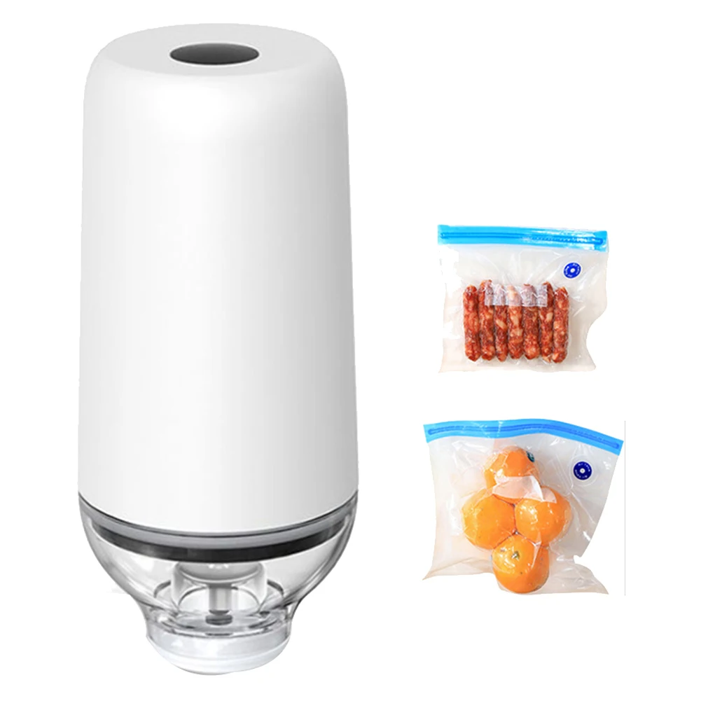 

Reusable Vacuum Food Storage Zipper Bags Set Electric Handheld Vacuum Sealer Pump Sous Vide Bags USB Rechargeable