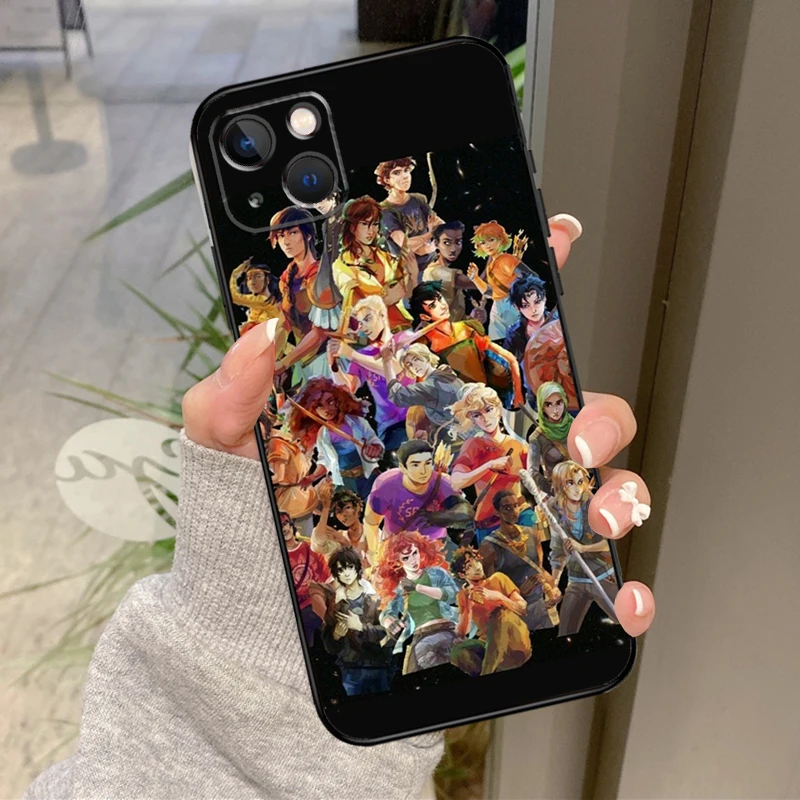 P-Percy Jackson Cartoon Phone Case For iPhone 12 11 13 14 15 16 Pro Max Mini X XS XR Plus Shockproof Cover