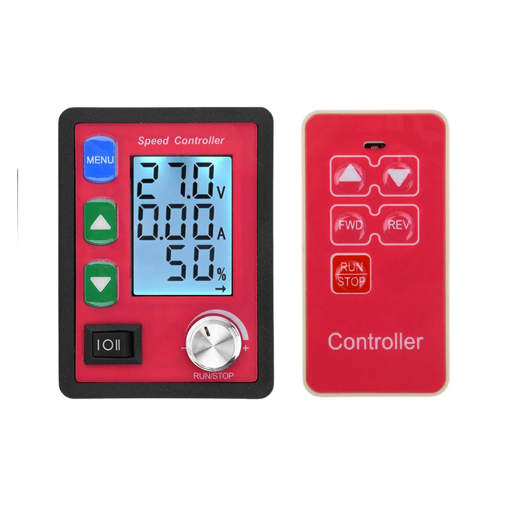 DC6-55V 15A PWM Wireless Remote Control Intelligent DC Brush Motor Speed Controller Forward Reverse adjustable