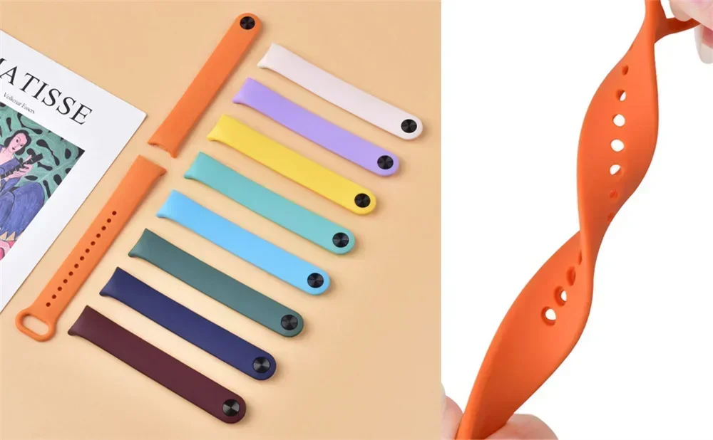 Weiches Silikonarmband für Xiaomi Mi Band 10 Sport-Smartarmband Ersatzband für Mi Band 8 9 NFC Neues Armband-Zubehör – Detail 11