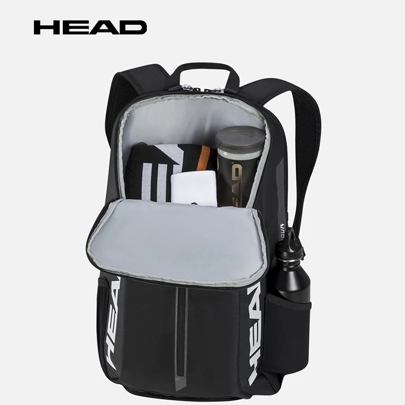 HEAD Racquet Sport Bag TOUR Series 1-2Pcs Black Shoulders Bag Tennis Racket Bag Court Bag Badminton Racket Backpack And Shoe Bag