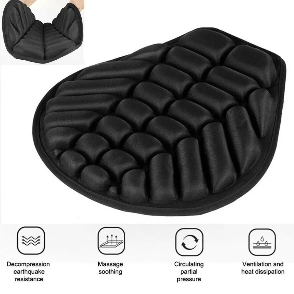 Universal Anti Slip 3D Comfort Gel Seat Cushion Motorcycle Comfort Gel Seat Motorbike Pillow Pad Cover