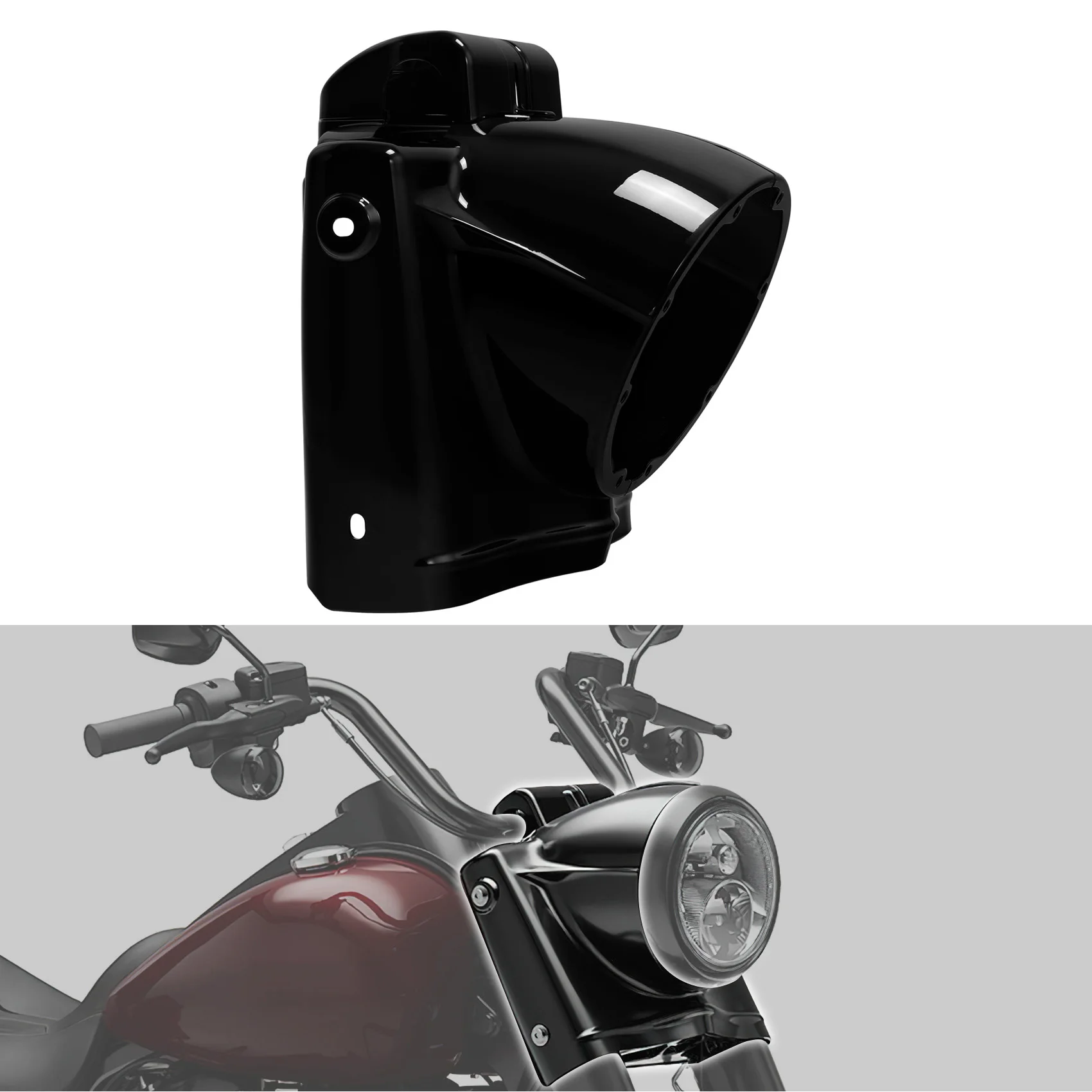 

7" Round Headlight Nacelle Cover For Harley Touring Road King FLHR 2014-2022 Classic FLHRC 2014-2019 Special FLHRXS 2017-2023