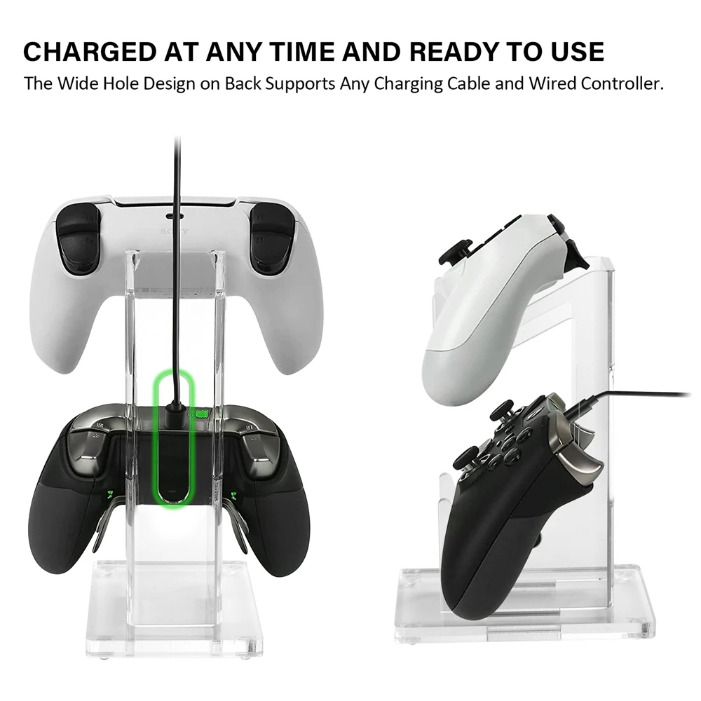 Supporto universale per doppio controller per PS5 PS4 Xbox One NS Switch Supporto da tavolo Accessori da gioco