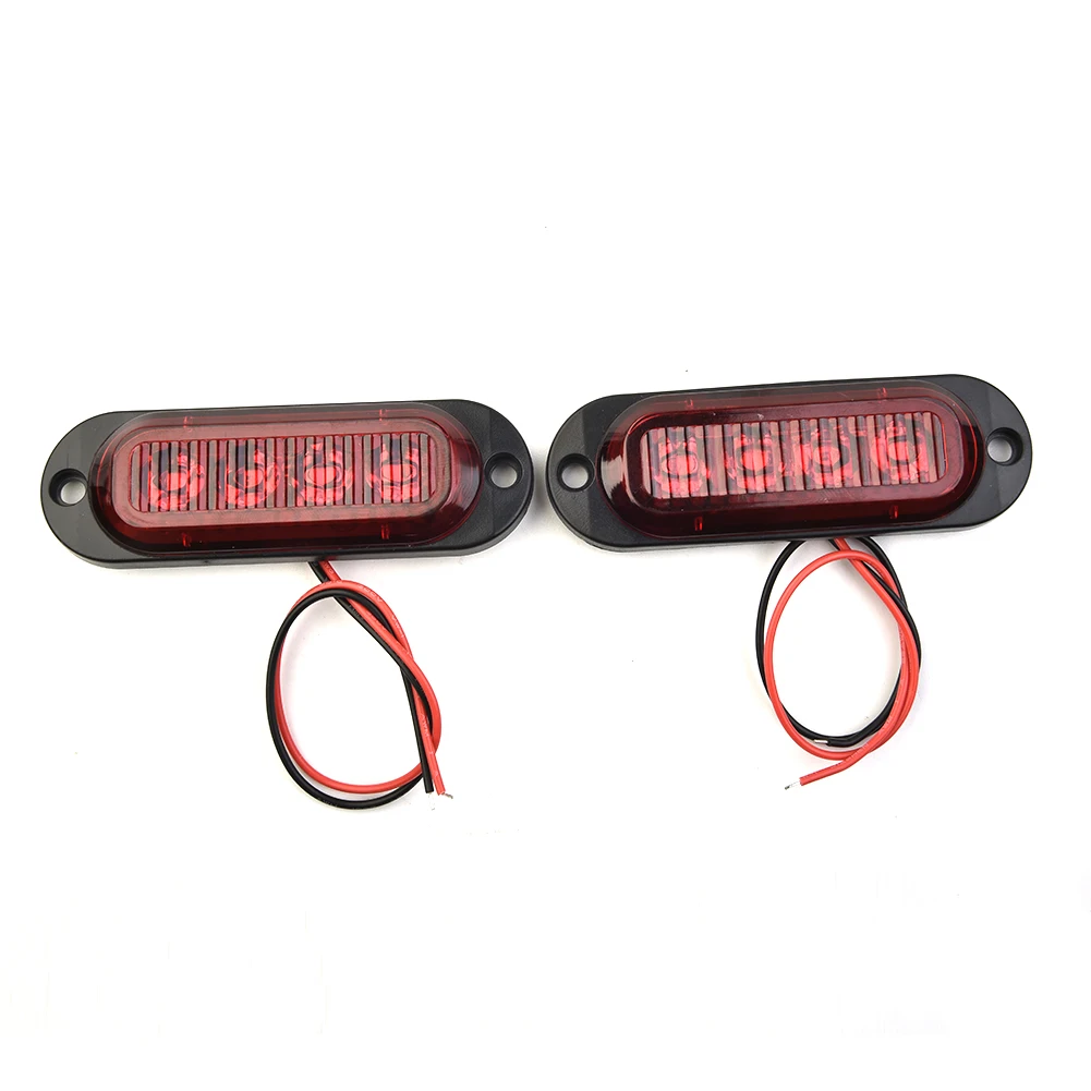 Car Lights LED Marker Lights LED Side Marker Lights Shockproof DC 12V-24V High Quality Lamp Low Power Consumption RV