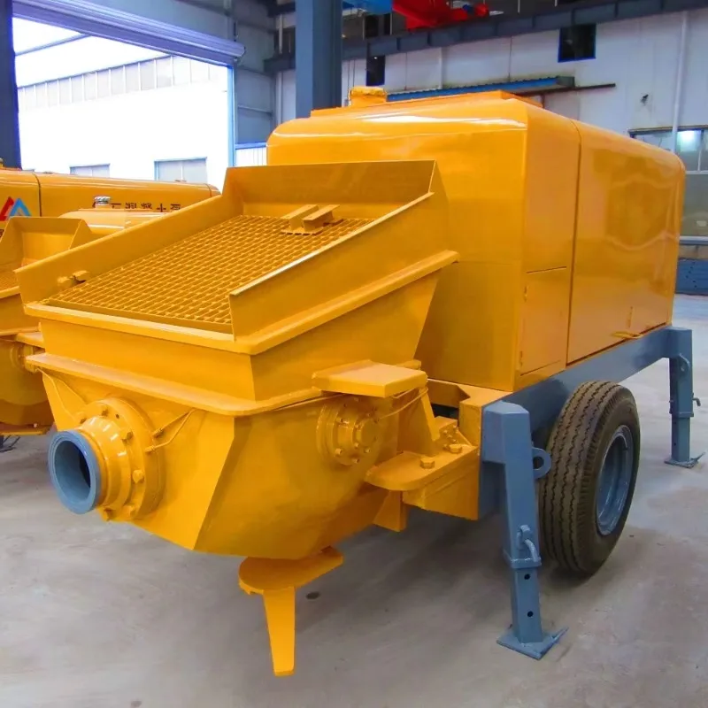 Concrete Delivery Pump Electric Motor Driven Concrete Trailer Pump for Pile Foundation Pressure Grouting
