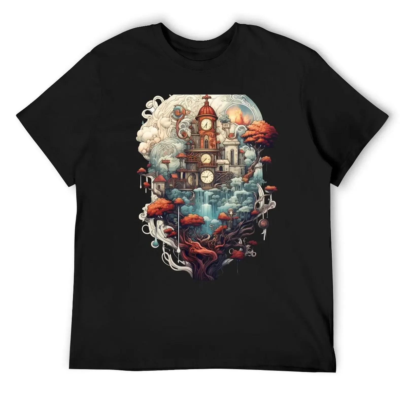 Abstract Tree House T-Shirt anime stuff customs design your own quick-drying designer t shirt men