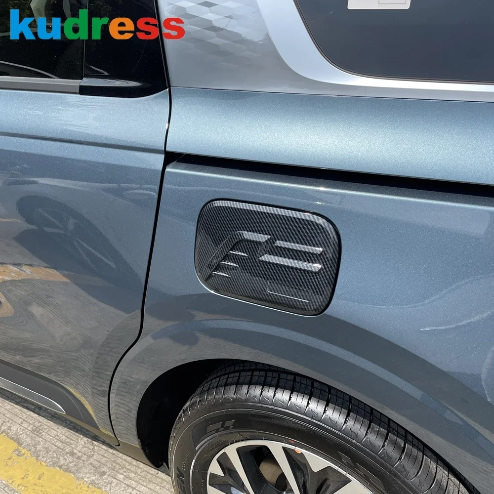 Gas Fuel Tank Cover Trim For Kia Carnival KA4 2020 2021 2022 2023 2024 2025 2026 Carbon Fiber Oil Filler Cap Car Accessories