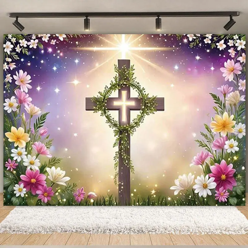 Christening Decoration Party Boy Holy First Communion Backdrop Girl Baptism Background Kid  Banner Baby Shower Photography Props