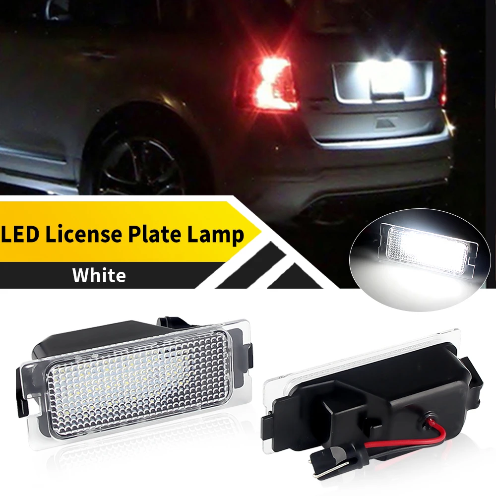 2PCS White LED License Number Plate Light Bulbs Lamp For Ford Edge 2007-2014 Escape 2008-2012 Mercury Mariner 2008-2011 12V