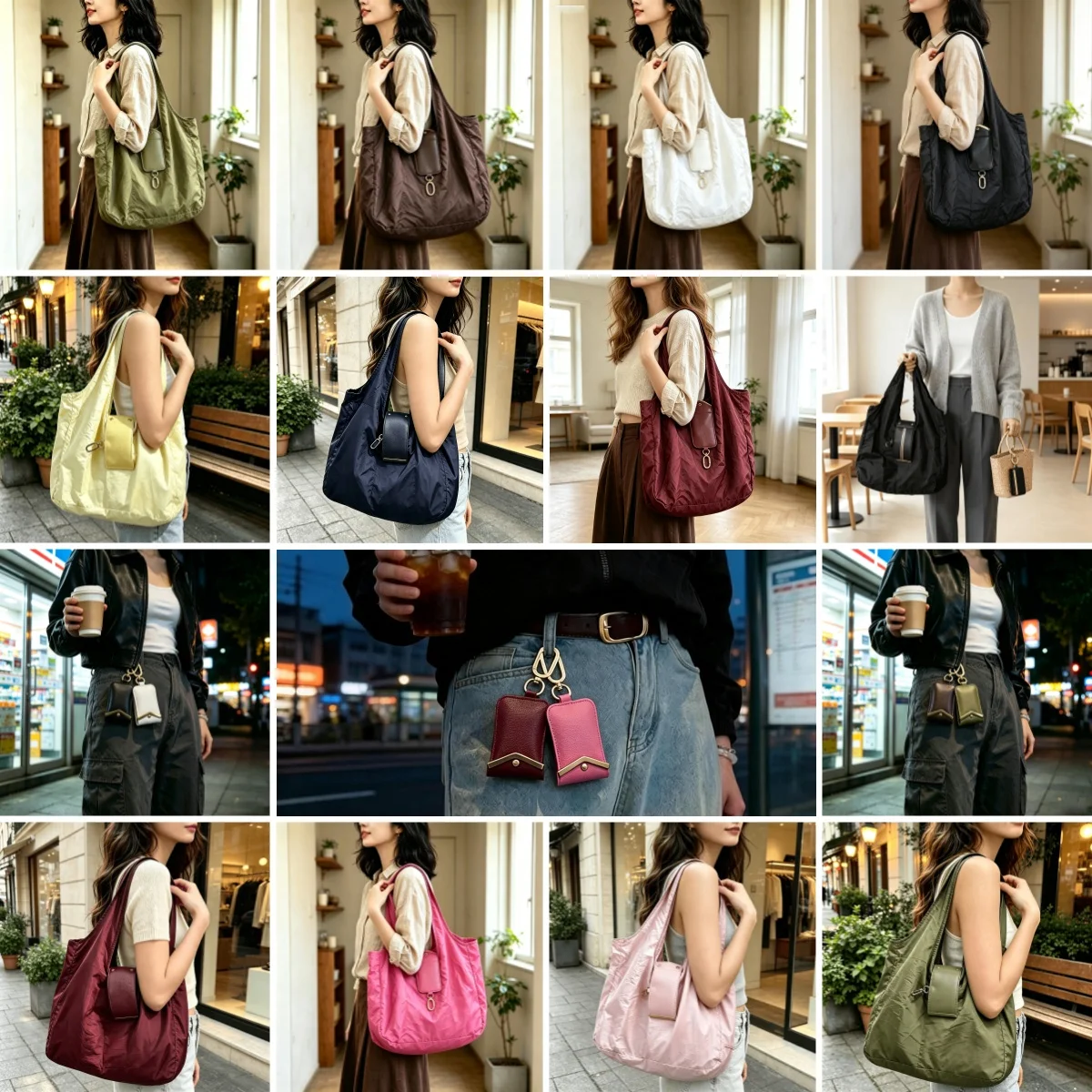 Women's Sgl Shoulder Crossbody Bag Spring Summer Large Capacity Tote Bag Niche Exquisite Underarm Bag Portable Shopping Bag for